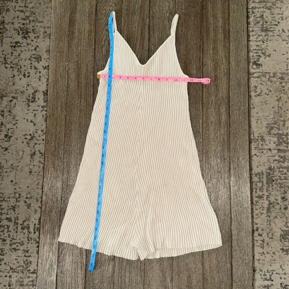 Miou Muse Ribbed Knitted Romper Gray - Picture 8 of 10